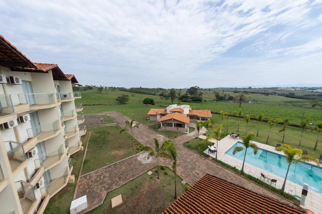 Bazén v ubytování Class Hotel Passos Rio Grande Portal da Canastra nebo v jeho okolí