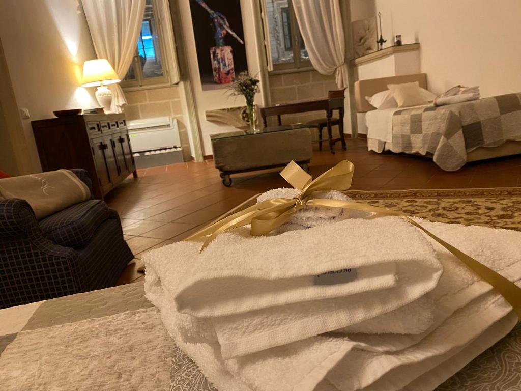 Un ou plusieurs lits dans un hébergement de l'établissement Miro B&B