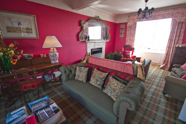 Zona de estar de Loch Gorm House