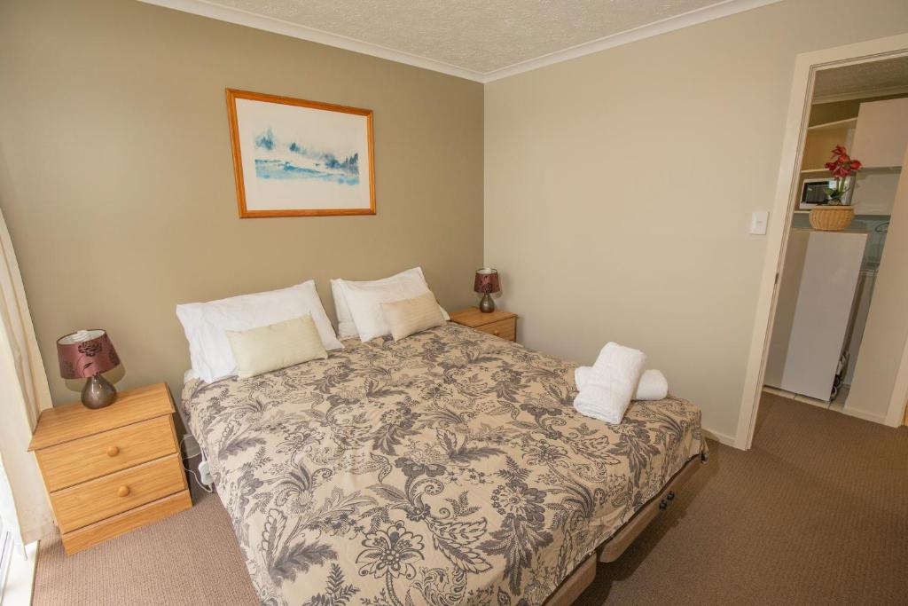 Postel nebo postele na pokoji v ubytování Central Methven 3-Bed Apartment