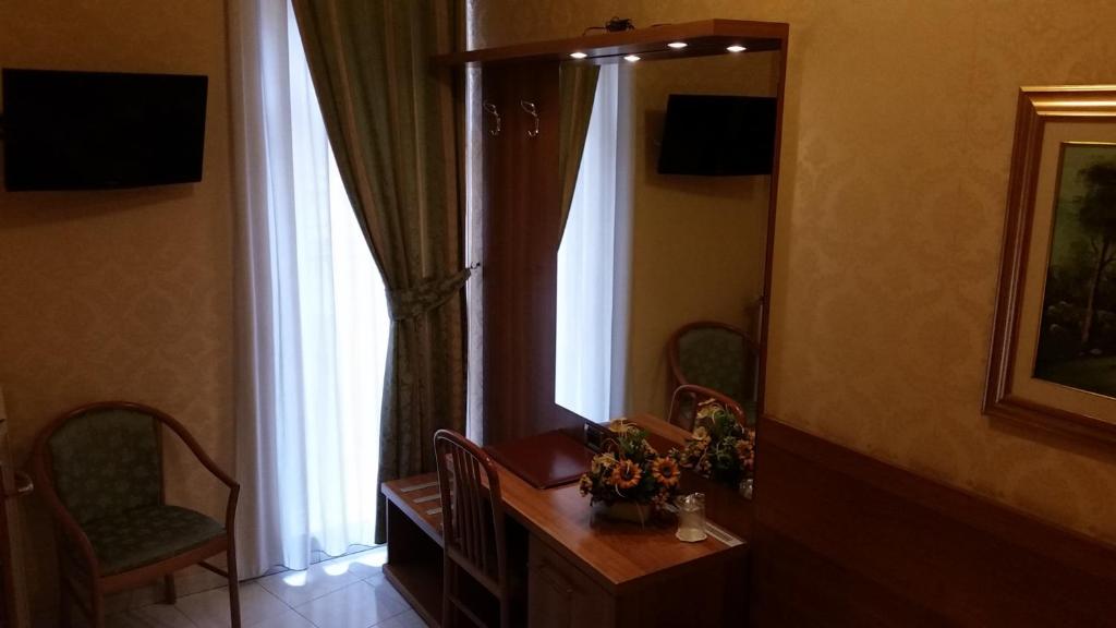 TV a/nebo společenská místnost v ubytování Hotel Teti