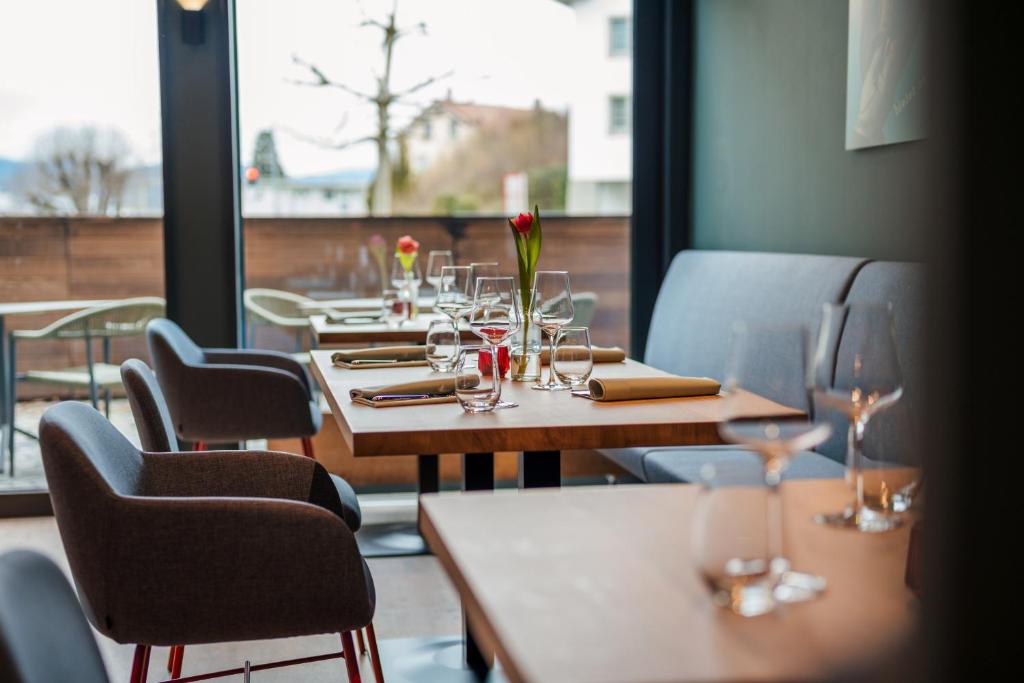 Posezení v ubytování b-smart hotel Schönenwerd