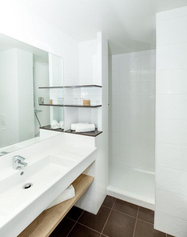 Koupelna v ubytování La Clairière bio & spahotel