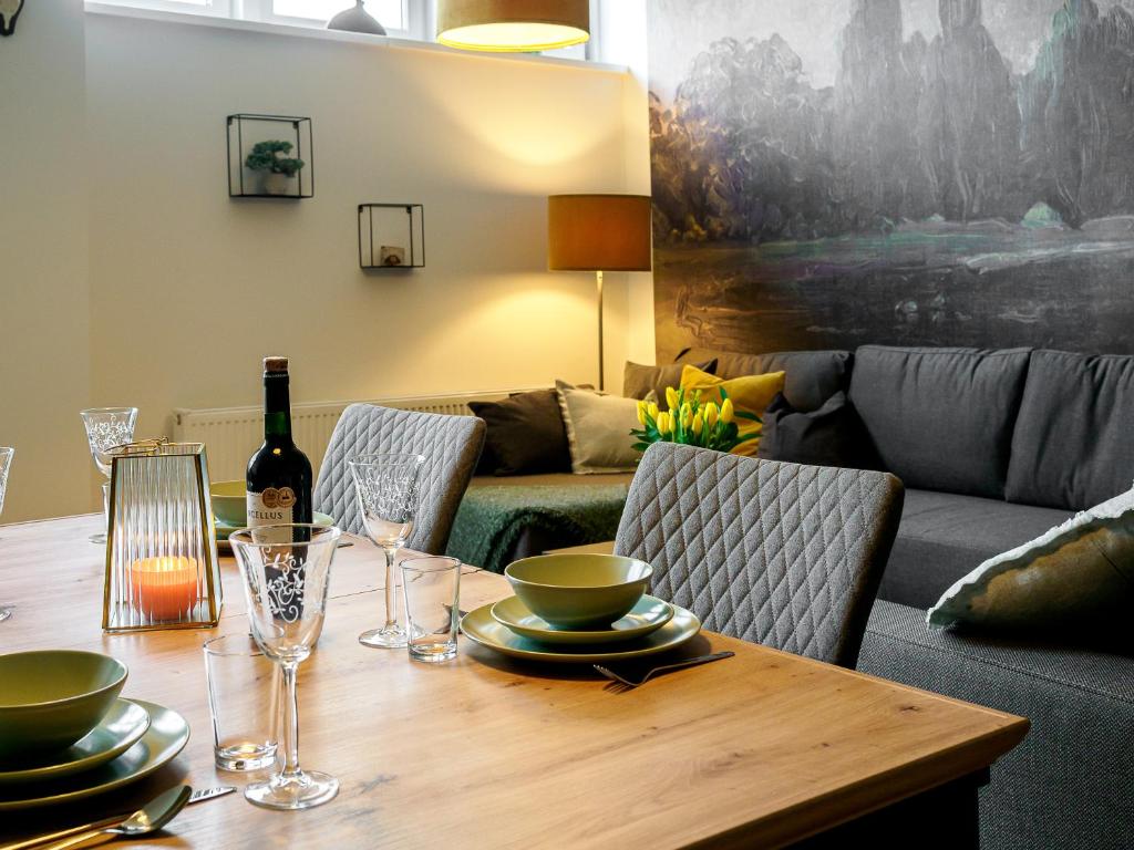Posezení v ubytování Ferienwohnung Walsetal