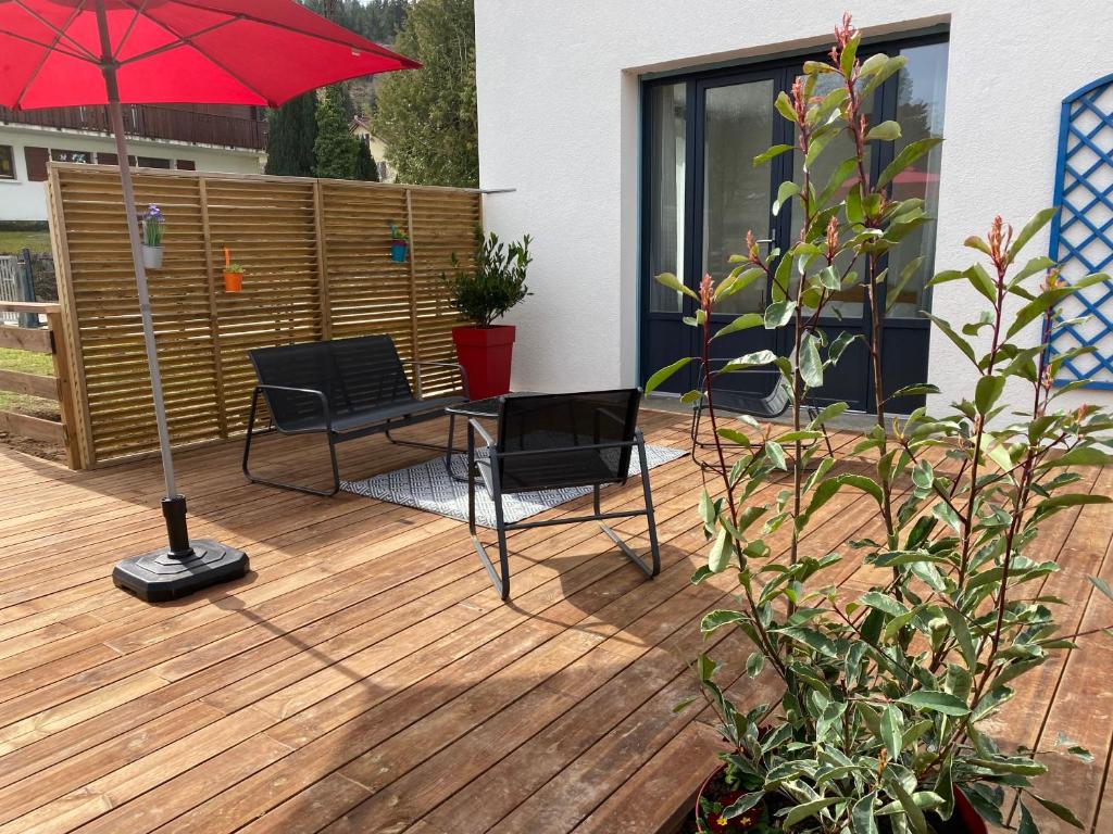 Les 4 flocons à 100m lac et du centre ville , wifi, parking, sauna - 2