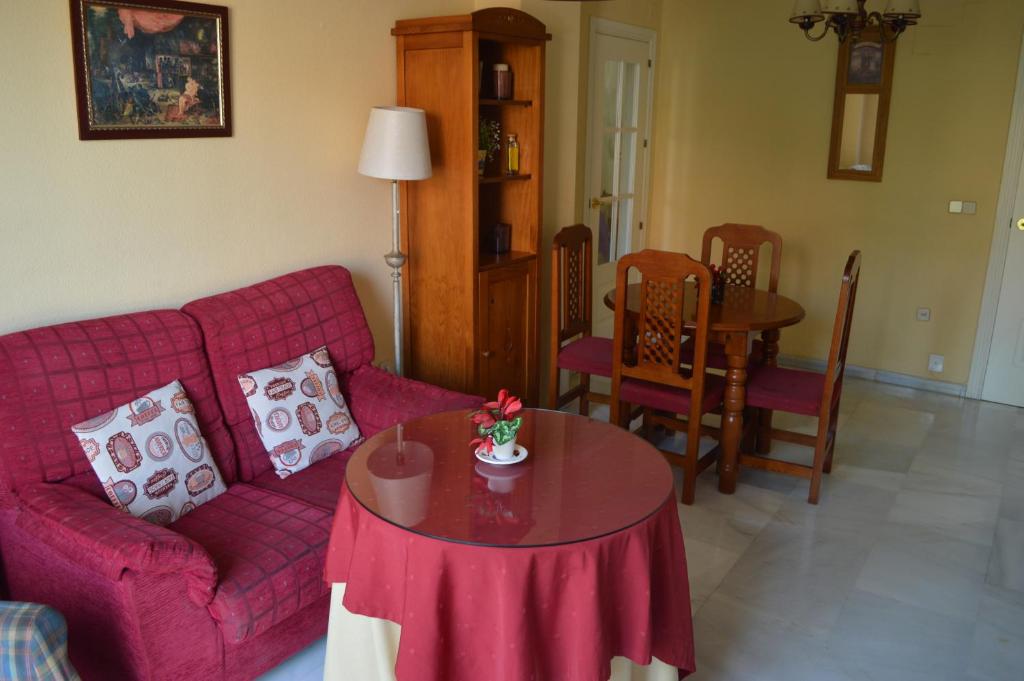A seating area at Apartamento Adoratrices