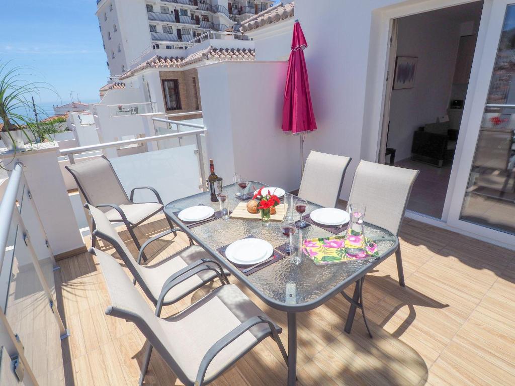 Balkón nebo terasa v ubytování Nerja Paradise Rentals - Villa Topaz