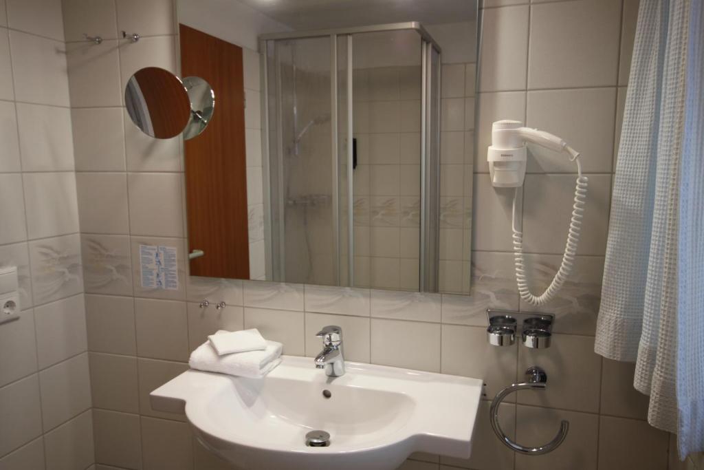 Koupelna v ubytování Lieblingsplatz Seedeich