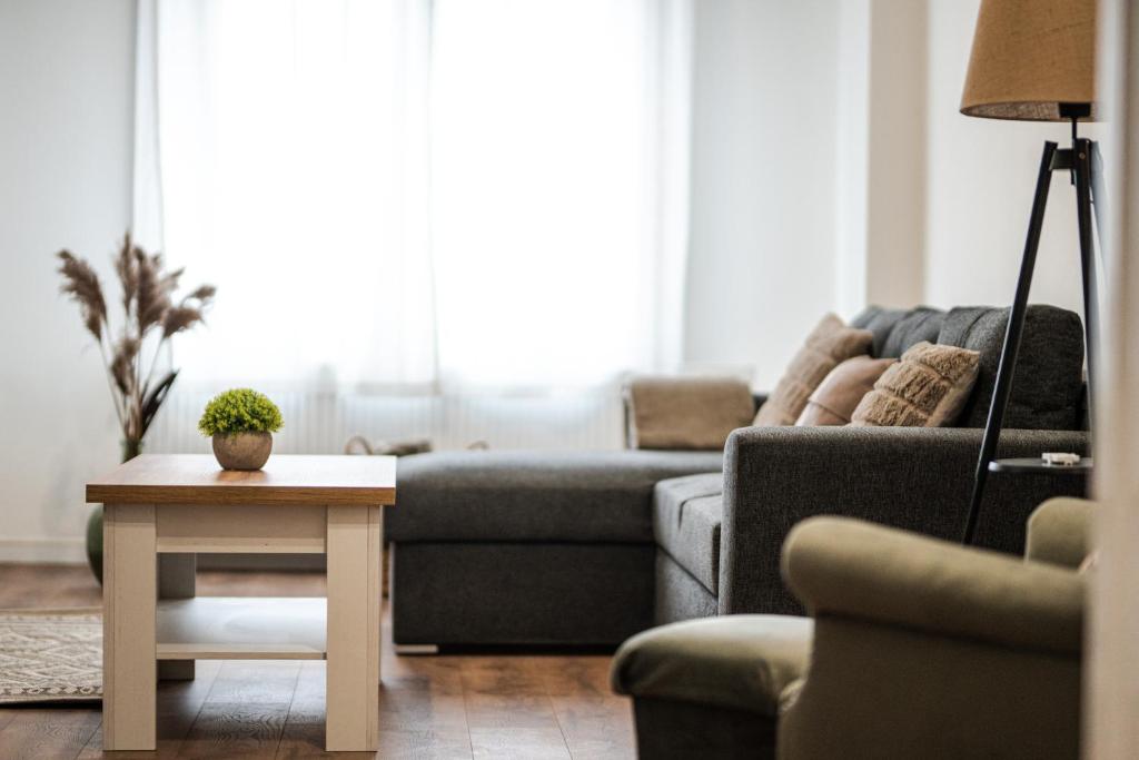 Posezení v ubytování Volenter Lux Apartment Uno