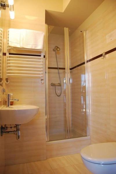 Kúpeľňa v ubytovaní Hotel Słoneczny Brzeg