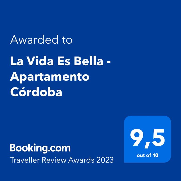 Certifikát, ocenenie alebo iný dokument vystavený v ubytovaní La Vida es Bella Córdoba