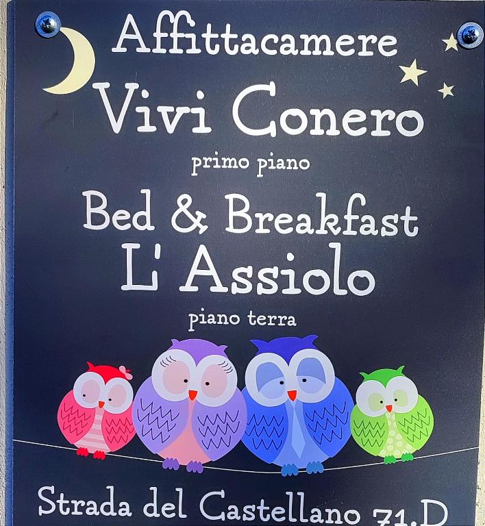 Certifikát, hodnocení, plakát nebo jiný dokument vystavený v ubytování B&B L'Assiolo