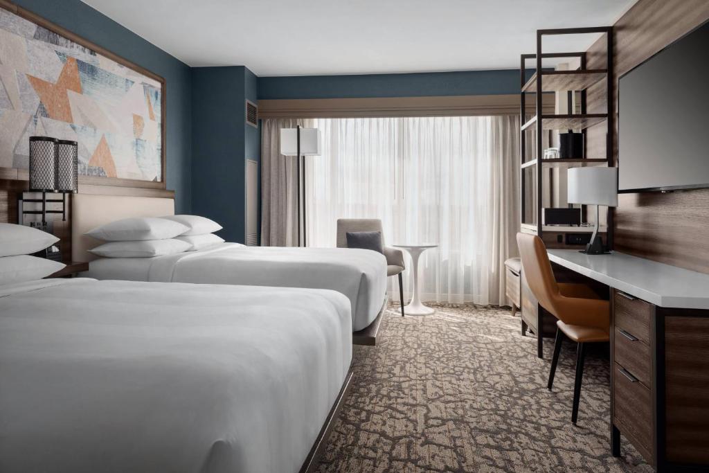 Marriott Boston Quincy - Deluxe Logeerkamer Met Twee Tweepersoonsbedden