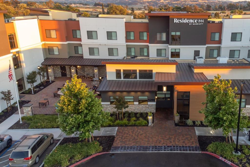 an aerial view of the residence way apartments at Residence Inn Livermore in Livermore
