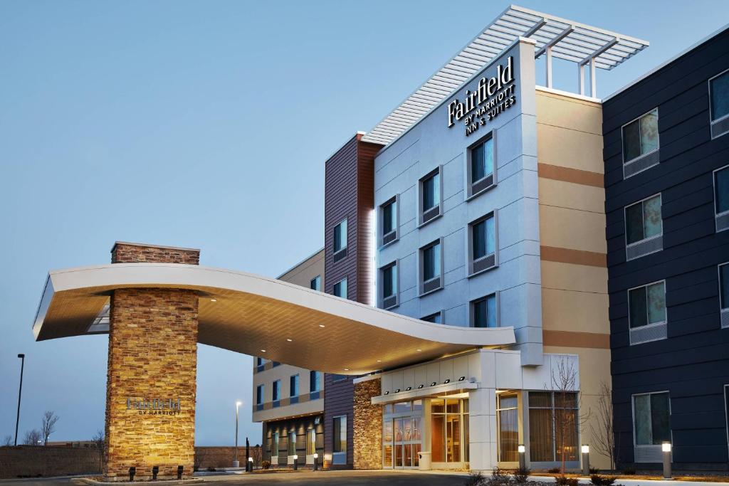 a rendering of the front of a hotel at Fairfield Inn & Suites Sheboygan in Sheboygan