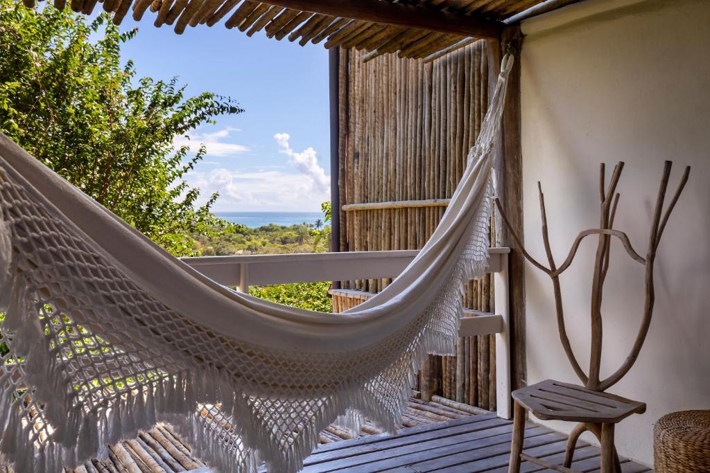 Balkón nebo terasa v ubytování Alma Ninho Trancoso