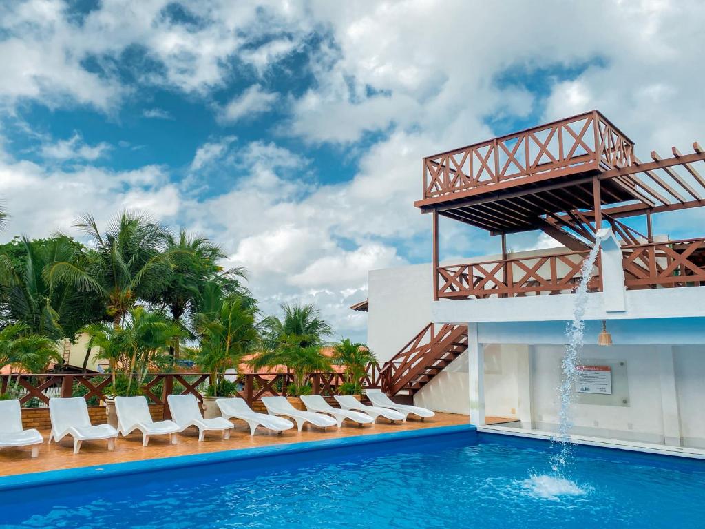 a pool at the resort at Vila Jeri Hotel in Jericoacoara