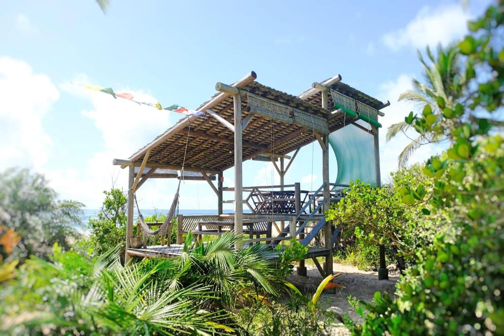 Puutarhaa majoituspaikan Casa Del Mar ulkopuolella