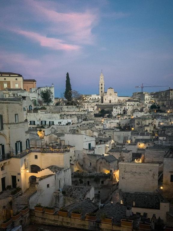 Nespecifikovaný výhled na destinaci Matera nebo výhled na město při pohledu z bed and breakfast