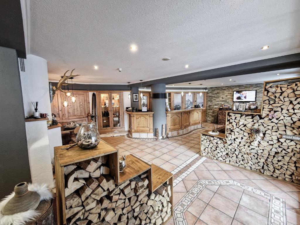 Kuchyň nebo kuchyňský kout v ubytování Hotel Lärchenhof