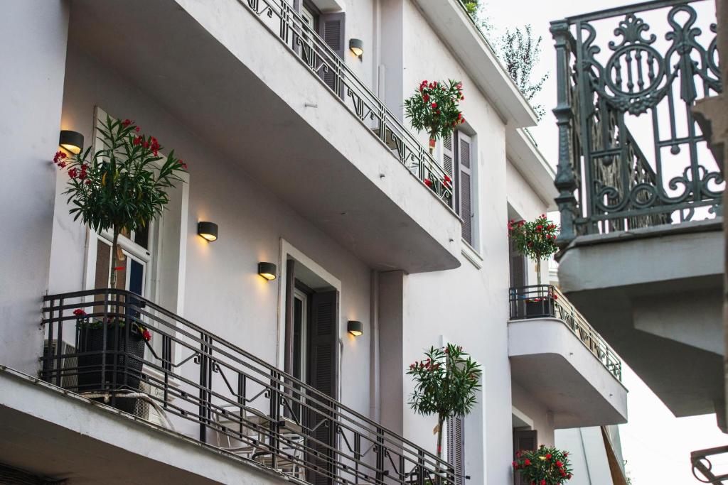 Balkón nebo terasa v ubytování Kimon Hotel Athens