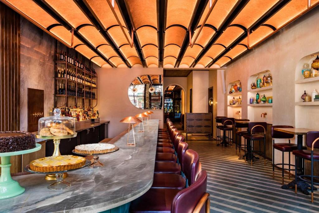 Posezení v ubytování Moxy NYC Chelsea