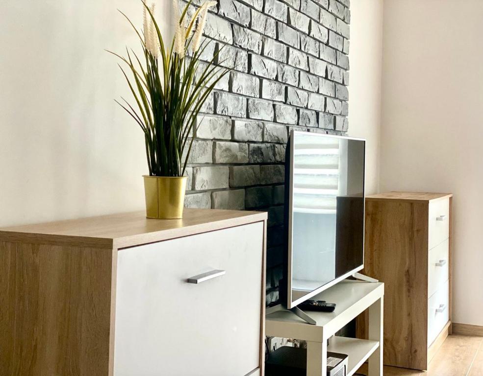 Kuchyňa alebo kuchynka v ubytovaní K22 Komputerowa Warsaw Apartments