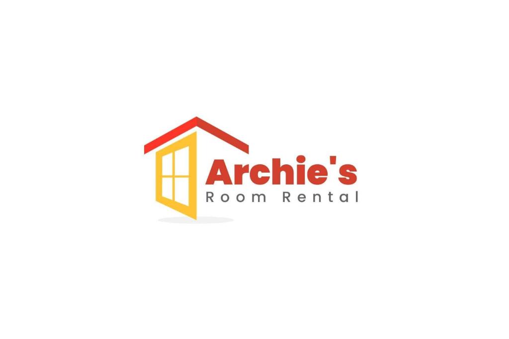 a real estate logo with a house icon at Archie's Budget Twin Room Rental in San Vicente