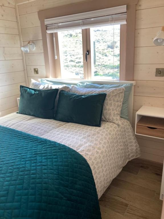 Postel nebo postele na pokoji v ubytování Dolmen Lodge.