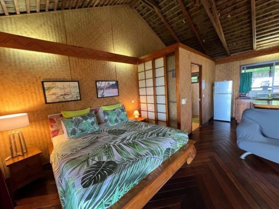 Postel nebo postele na pokoji v ubytování Tehuarupe Surf Studio 2