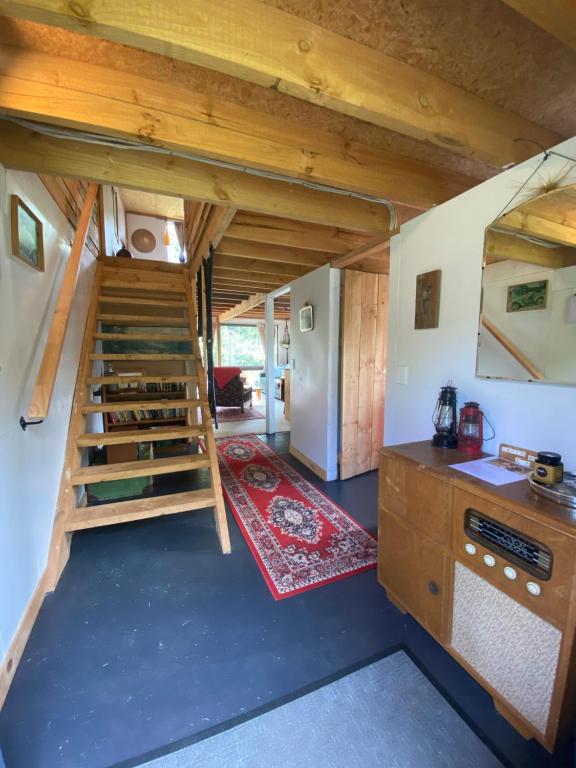 Kuchyň nebo kuchyňský kout v ubytování Alpacas Off Grid - Eco Cabin