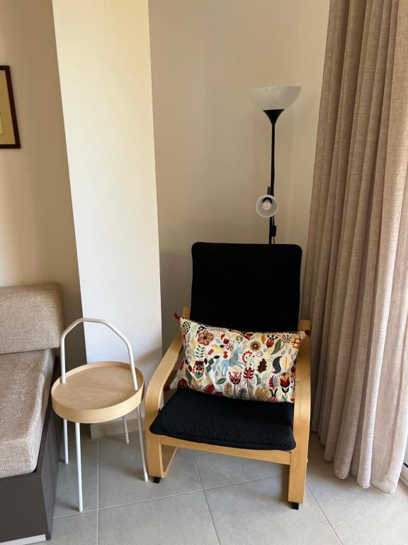 A seating area at Seafront studio - Akti Elia
