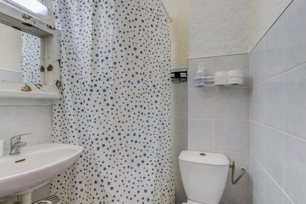 Kúpeľňa v ubytovaní Appartement mignon à 100m de la plage, Argeles-sur-Mer - 3 personnes
