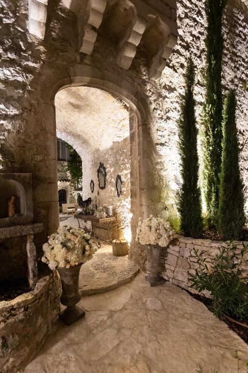 Zahrada ubytování L'Abbaye Hôtel