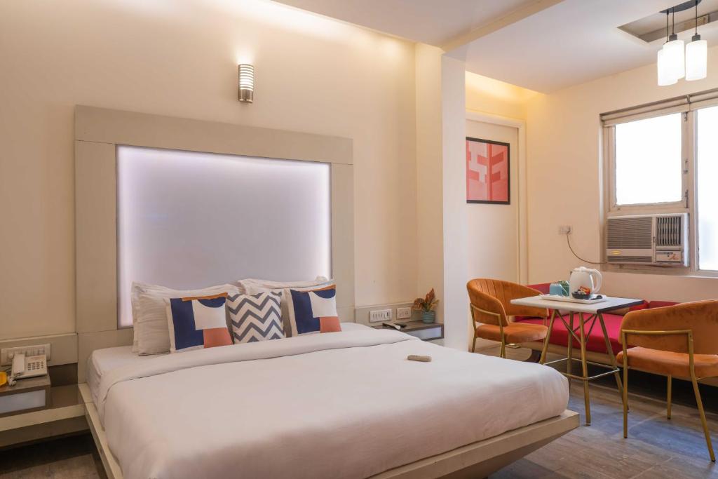 Letto o letti in una camera di Zostel Delhi