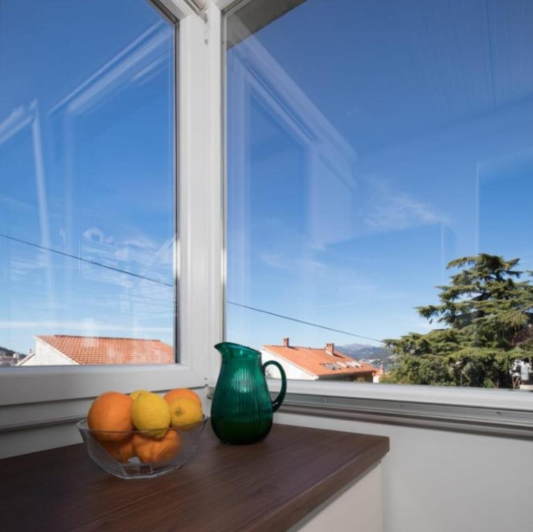 Een balkon of terras bij Apartman Megi