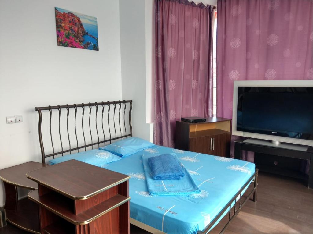 TV a/nebo společenská místnost v ubytování Casa Tin Ultracentral Costinesti