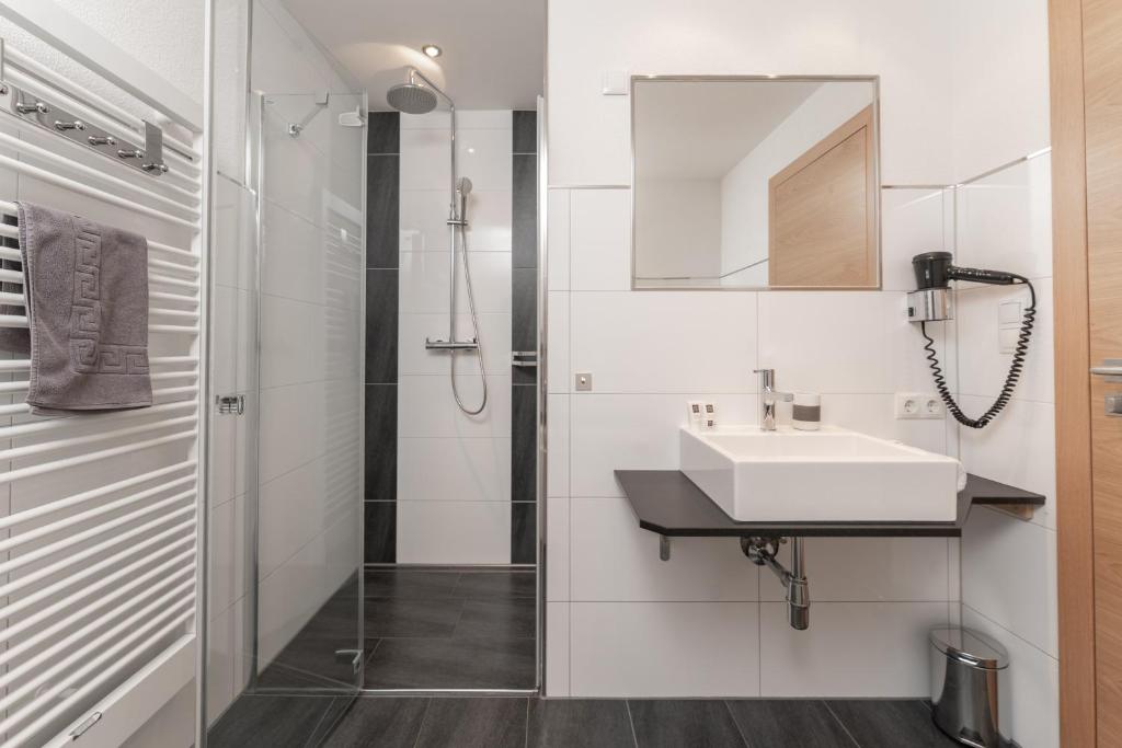 Koupelna v ubytování Aparthotel Ambiente