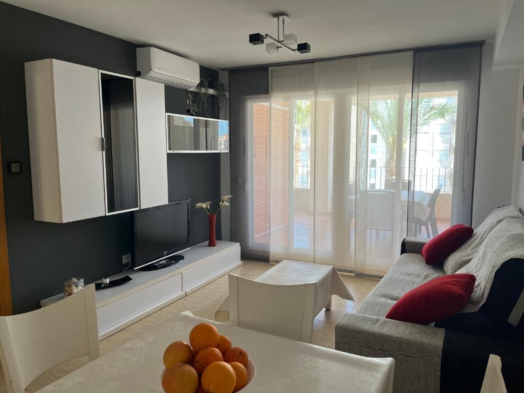 Posezení v ubytování Apartamento Canet d’en Berenguer
