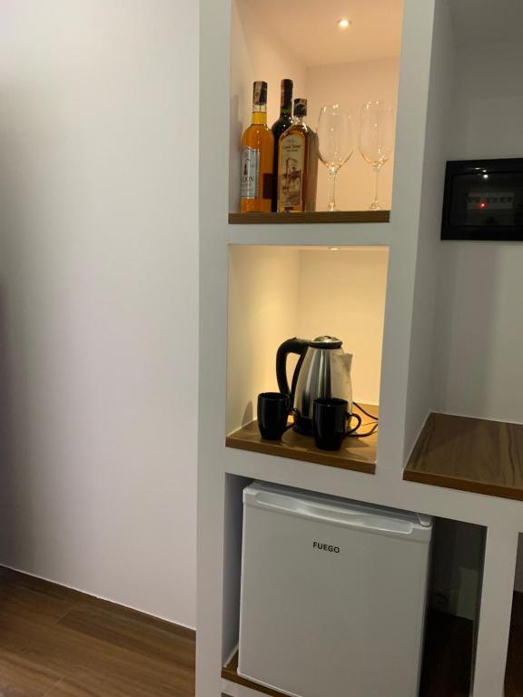 Kuchyň nebo kuchyňský kout v ubytování Vladimir Estate Hotel