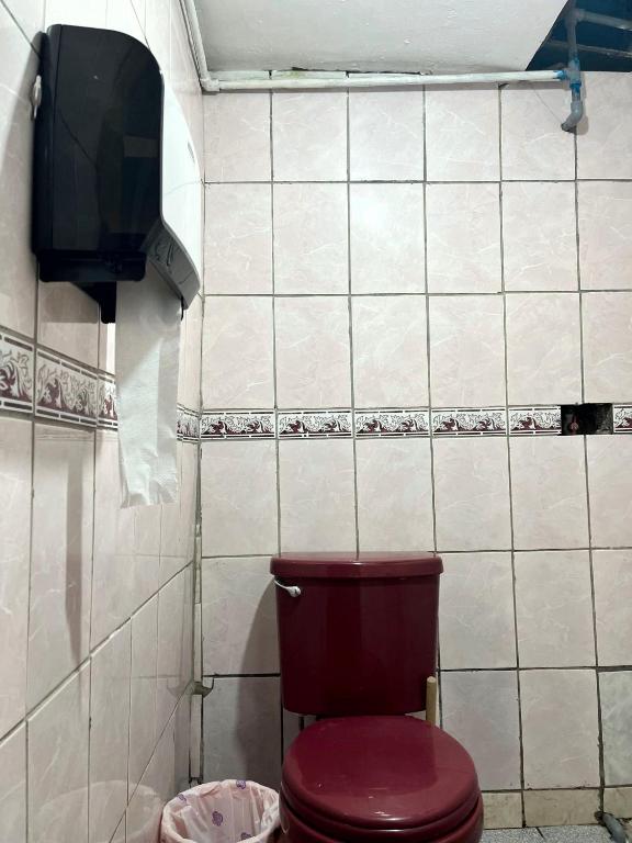 Koupelna v ubytování Hospedaje Rumiñahui