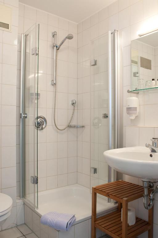Koupelna v ubytování Landhotel Zur Bretzel
