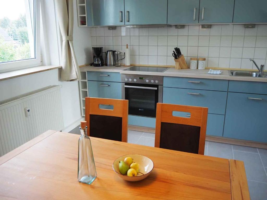 Kuchyň nebo kuchyňský kout v ubytování 3-Raum Wohnung in Chemnitz, ideal für Monteure