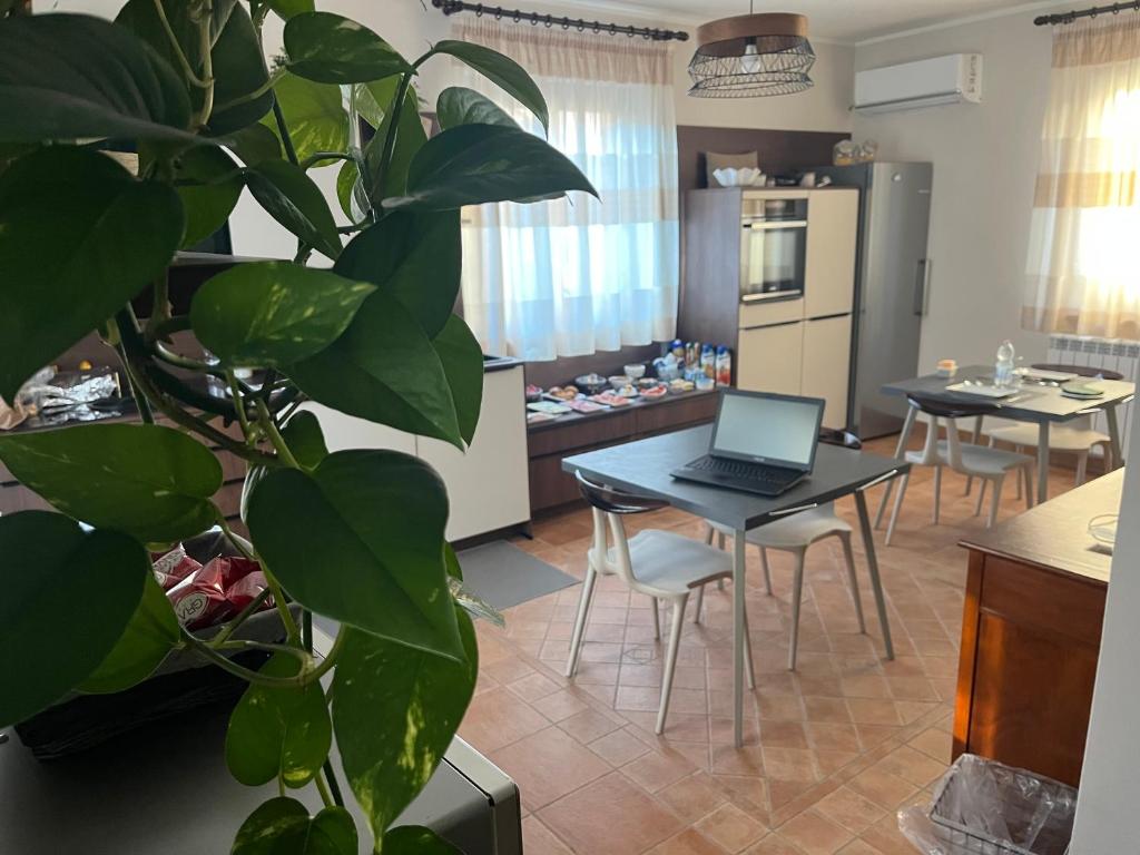 A kitchen or kitchenette at Il Borghetto di San Giuseppe EtnaRooms&Apartments