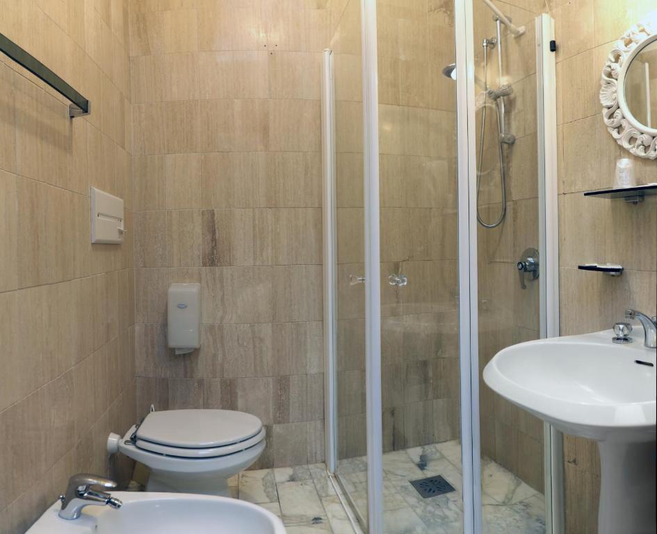 Koupelna v ubytování Hotel Andreis