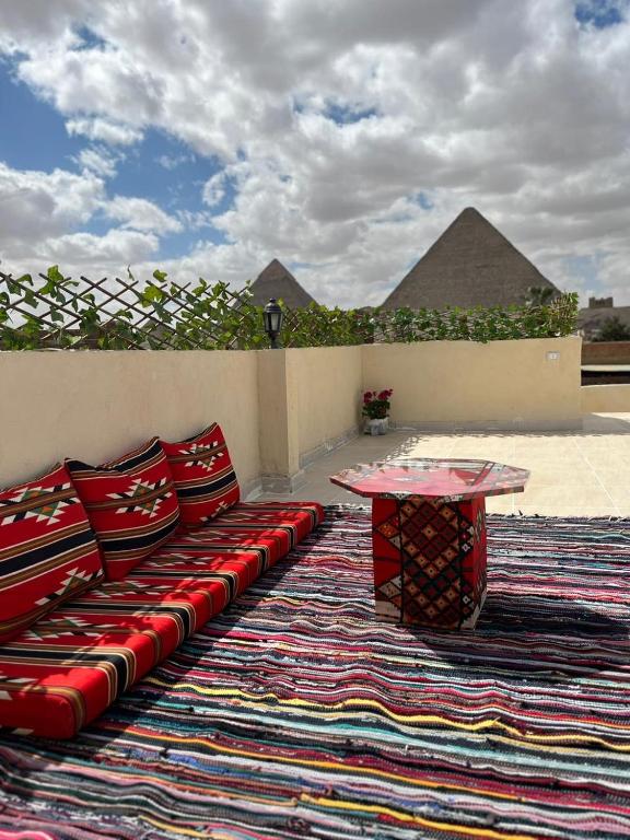 Posezení v ubytování Hur Pyramids Inn