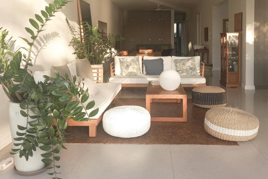Posezení v ubytování Beachfront Apartment