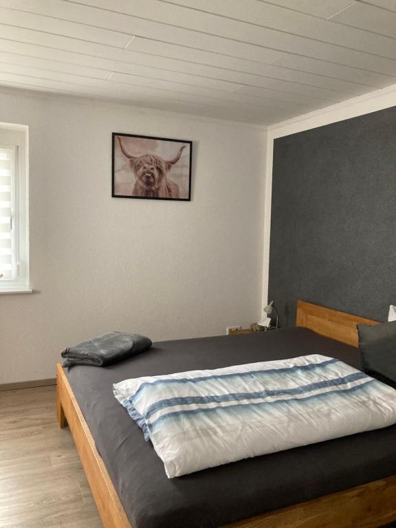 Postel nebo postele na pokoji v ubytování Ferienwohnung Petra