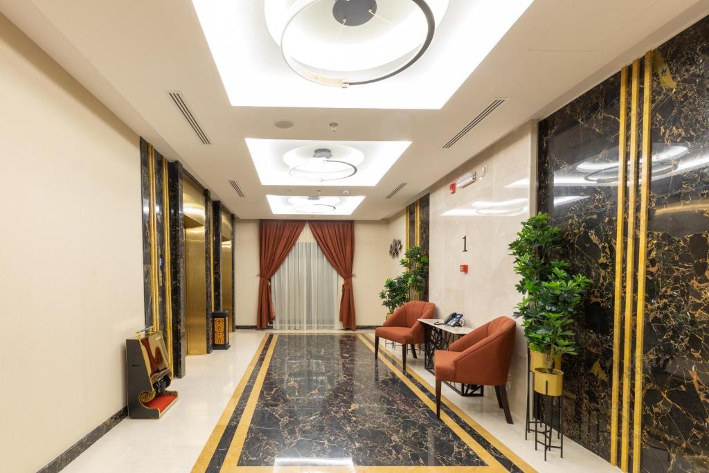 Posezení v ubytování Le Reve Hotel إحدى فنادق مجموعة لوريف