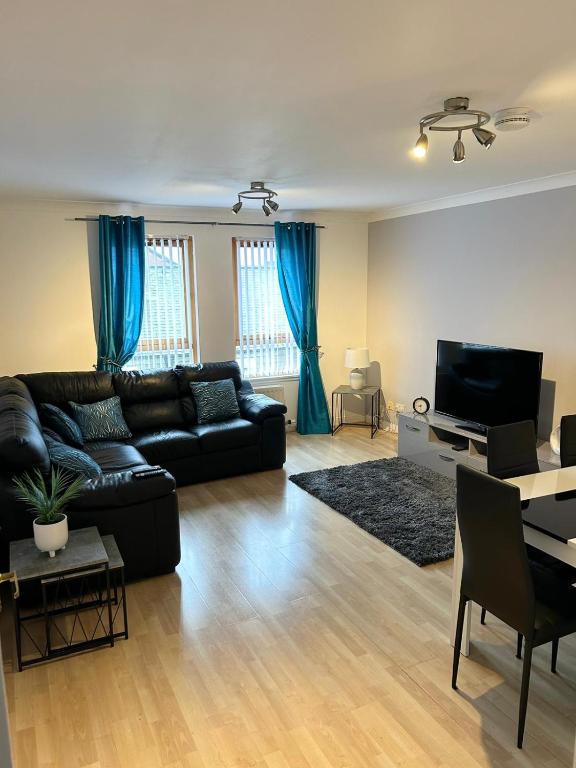 Χώρος καθιστικού στο Spacious, modern 3 bedroom luxury flat in centre location